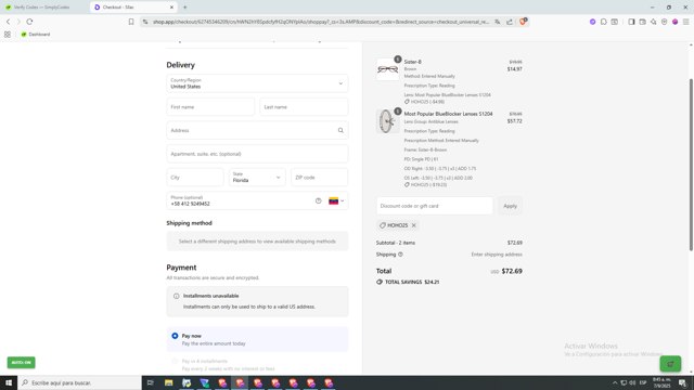 Sllac checkout page showing Sllac coupon code box | Screenshot taken by SimplyCodes community member on Sep 7, 2025