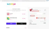 Sloomoo coupon verification screenshot
