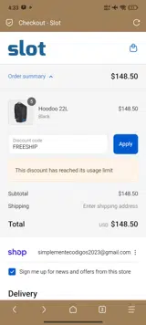 FREESHIP coupon verification screenshot