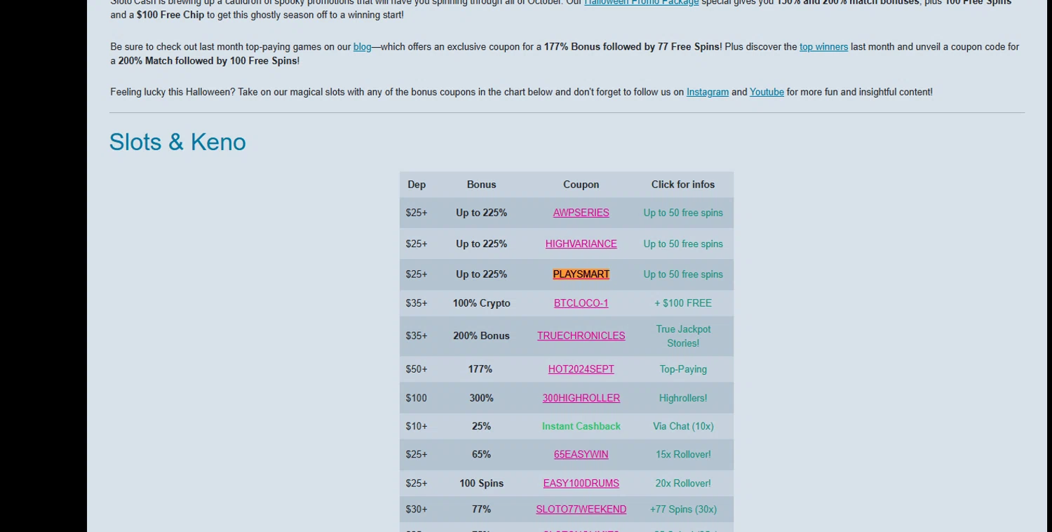 Slotocash Casino checkout page showing Slotocash Casino promo code box | Screenshot taken by SimplyCodes community member on Oct 30, 2024