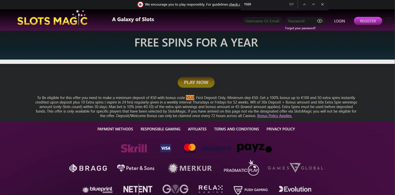 SlotsMagic checkout page showing SlotsMagic coupon code box | Screenshot taken by SimplyCodes community member on Feb 14, 2025