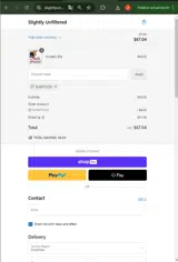 Slightly25 coupon verification screenshot