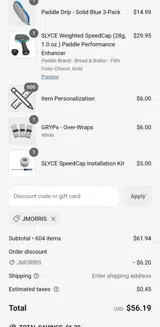 SLYCE Sport coupon verification screenshot