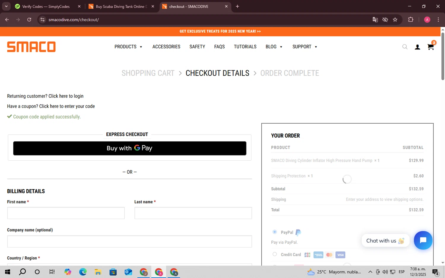 Smaco promo code screenshot showing code JAN10OFF applied at Smaco checkout page. Uploaded by SimplyCodes community member SaleScholar6713 on Mar 12, 2025