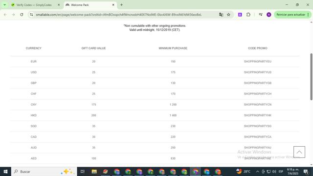 Smallable checkout page showing Smallable promo code box | Screenshot taken by SimplyCodes community member on Jun 8, 2025