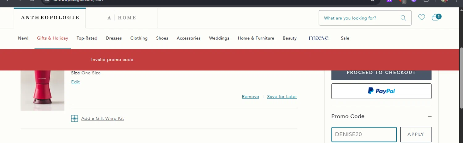 Small Wonder promo code screenshot showing code DENISE20 applied at Small Wonder checkout page. Uploaded by SimplyCodes community member BrilliantFox7966 on Nov 20, 2025