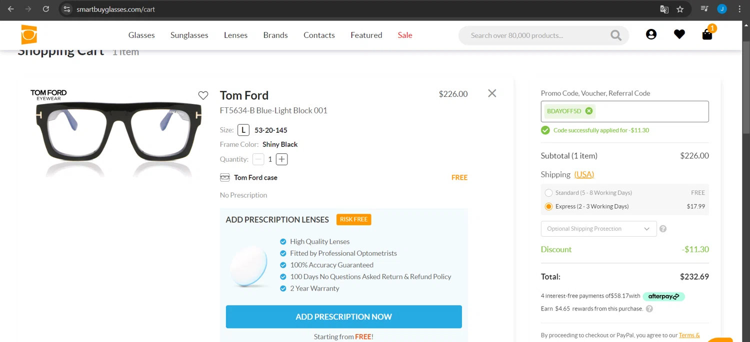 SmartBuyGlasses Promo Codes 5 Off September 2024
