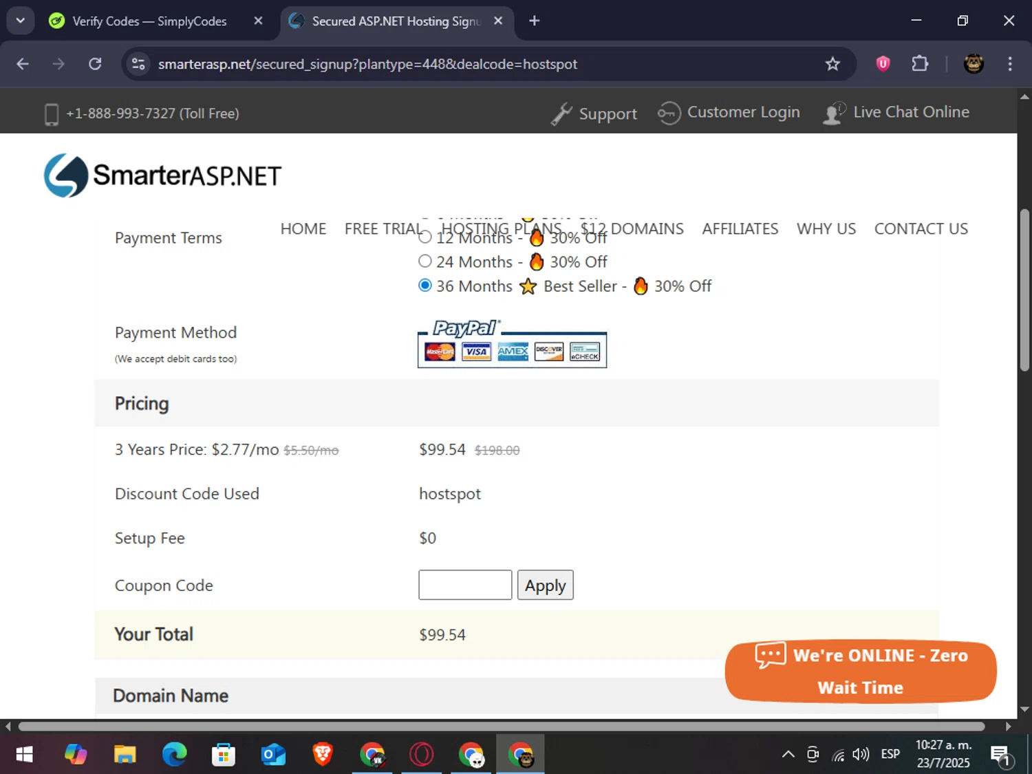SmarterASP.net Promo Codes - 30% Off Coupons Apr 2026
