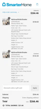 BOGO-15%-OFF coupon verification screenshot