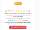 WELCOMEBACK coupon verification screenshot