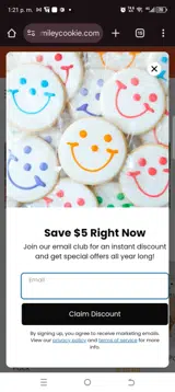 Santa coupon verification screenshot