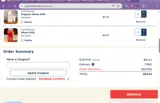 HOMEDELIVERY25 coupon verification screenshot