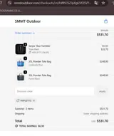 HAYLEY15 coupon verification screenshot
