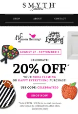 celebrate20 coupon verification screenshot