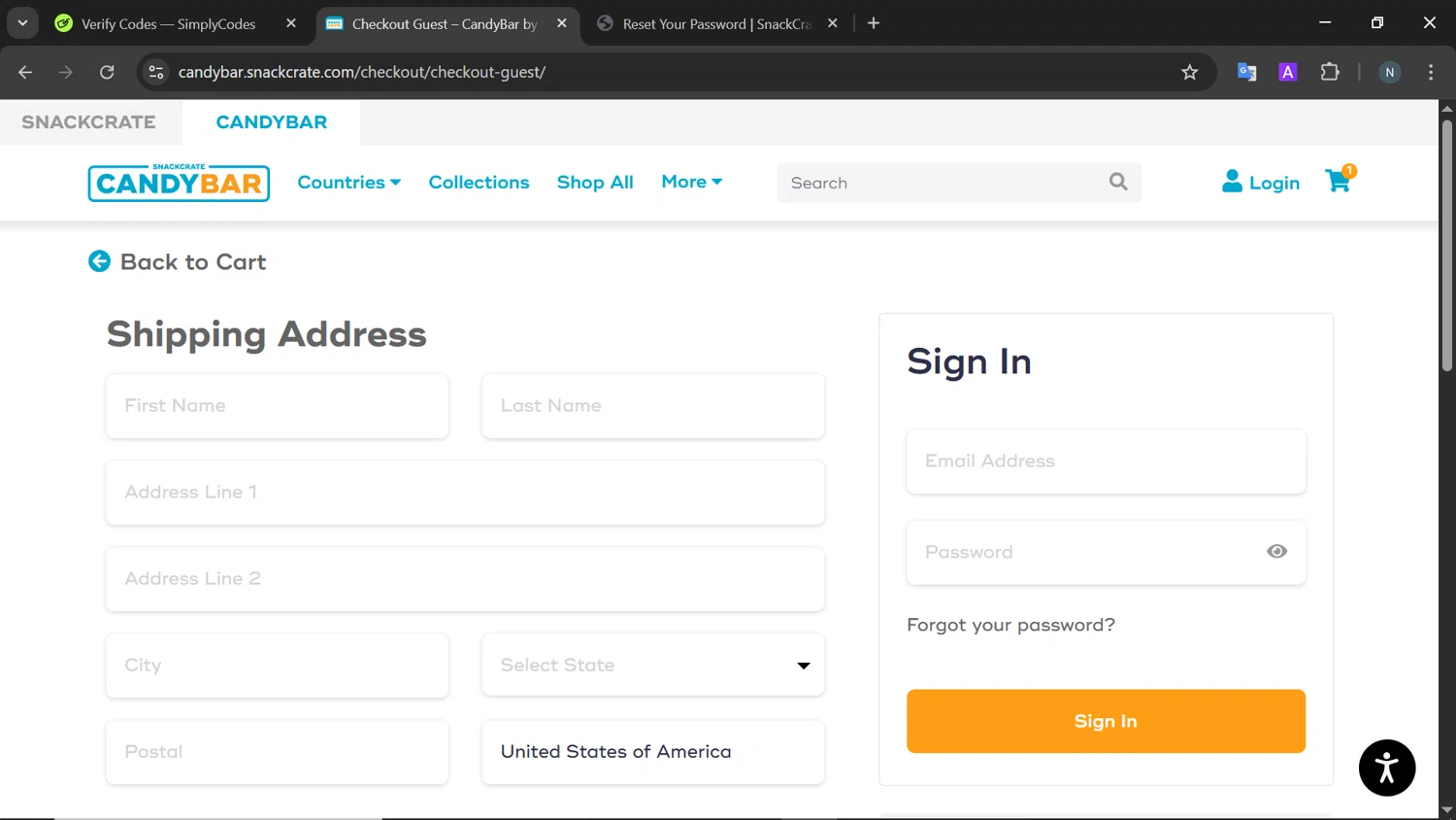 SnackCrate promo code screenshot showing code Popcorn applied at SnackCrate checkout page. Uploaded by SimplyCodes community member ExtraordinaryFalcon1754 on Jan 1, 2026
