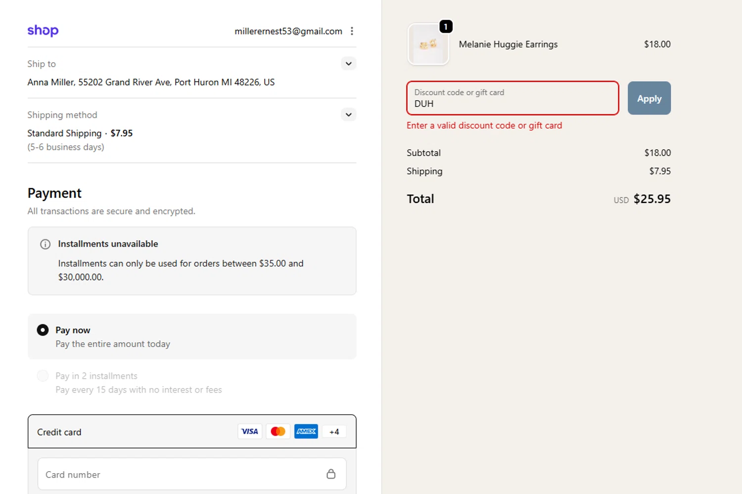 SnackCrate promo code screenshot showing code DUH applied at SnackCrate checkout page. Uploaded by SimplyCodes community member BonusGuardian249 on Jan 30, 2026