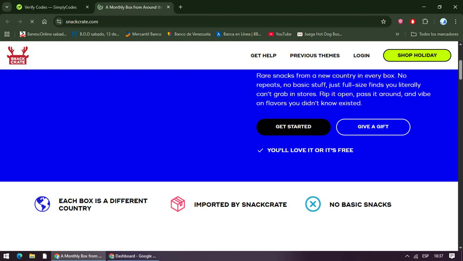 SnackCrate promo code screenshot showing code IGL applied at SnackCrate checkout page. Uploaded by SimplyCodes community member TreasureShopper9156 on Dec 3, 2025