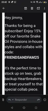 FRIENDSANDFAM25 coupon verification screenshot