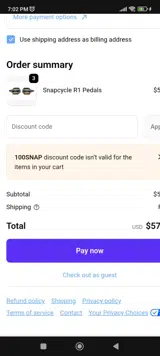 100snap coupon verification screenshot