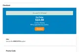 NEWCUST50 coupon verification screenshot
