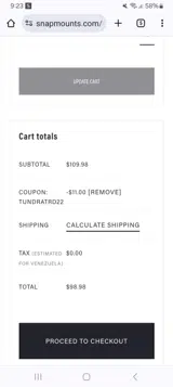 Tundratrd22 coupon verification screenshot