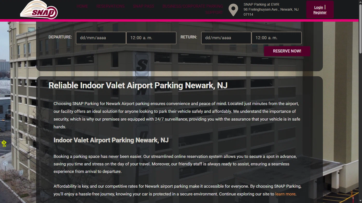 SNAP Parking promo code screenshot showing code SPRING18 applied at SNAP Parking checkout page. Uploaded by SimplyCodes community member ScanEagle5120 on Mar 15, 2025