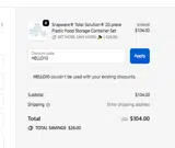 HELLO10 coupon verification screenshot