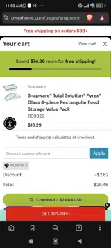 PYLOOK10 coupon verification screenshot