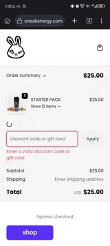 FESTIVEPUNCH coupon verification screenshot
