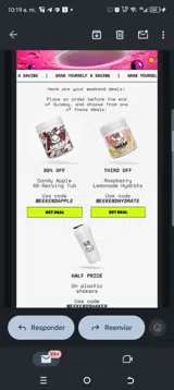 Weekendapple coupon verification screenshot