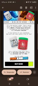 Fireandice coupon verification screenshot