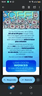 Sneaky Pete Store coupon verification screenshot