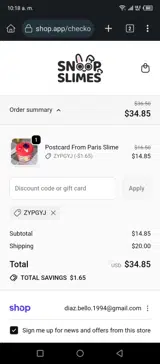 ZYPGYJ coupon verification screenshot