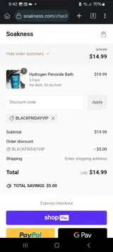 BLACKFRIDAYVIP coupon verification screenshot