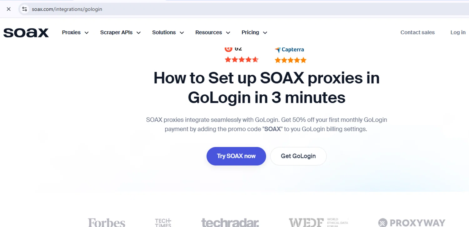 SOAX checkout page showing SOAX coupon code box | Screenshot taken by SimplyCodes community member on Jan 23, 2025