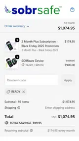 READY coupon verification screenshot