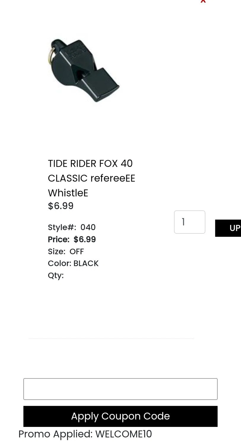 Soccer Locker promo code screenshot showing code WELCOME10 applied at Soccer Locker checkout page. Uploaded by SimplyCodes community member Cindyms on May 25, 2025