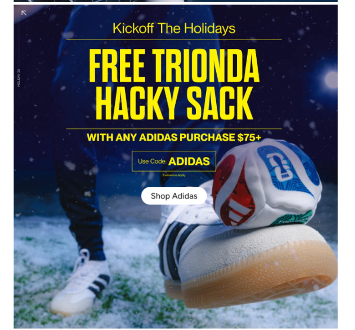 SoccerPro.com coupon code screenshot showing code adidas applied at SoccerPro.com checkout page. Uploaded by SimplyCodes community member RoYoK88 on Nov 25, 2025