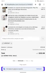 Social House Boutique coupon verification screenshot