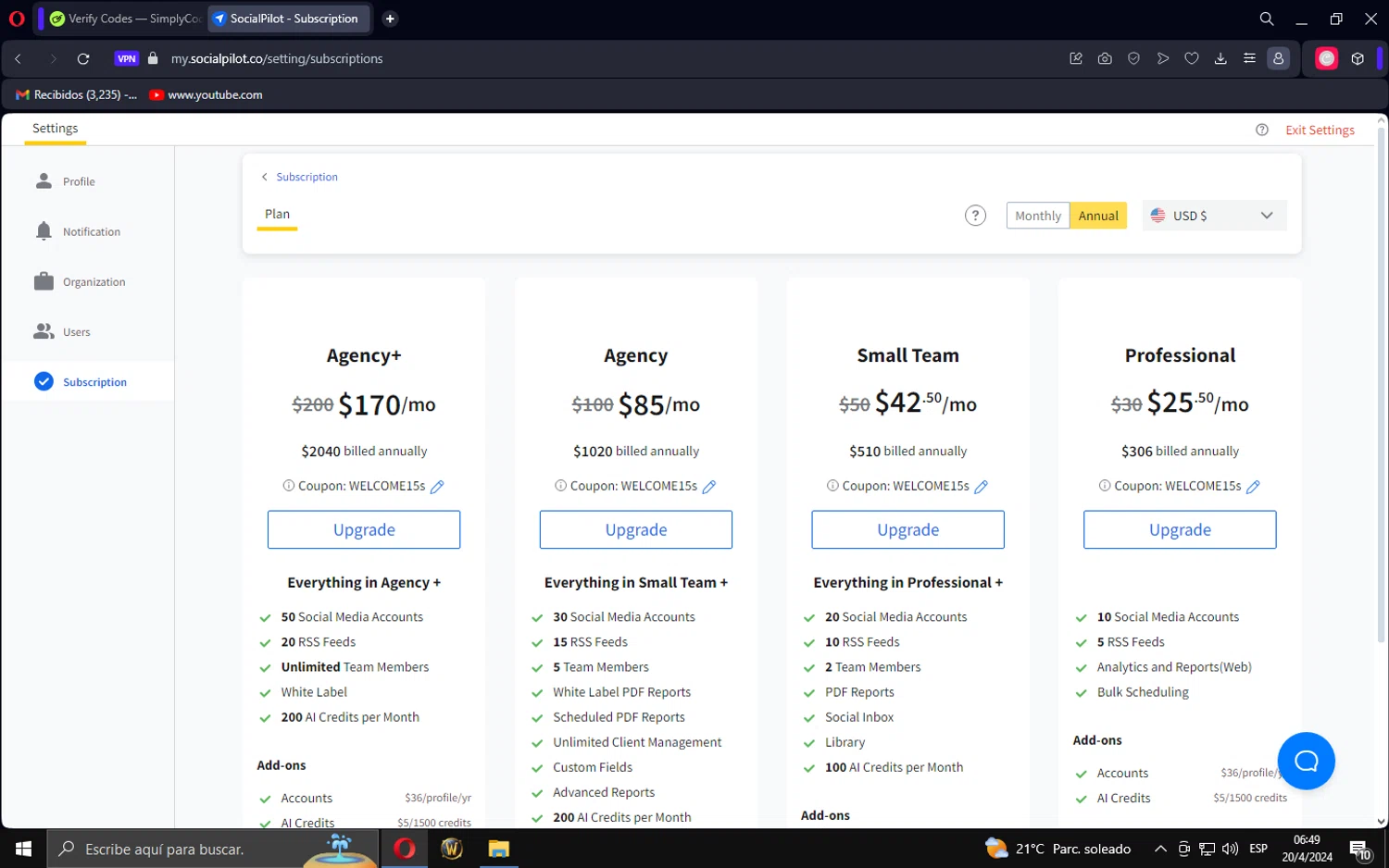 how to use SocialPilot coupons