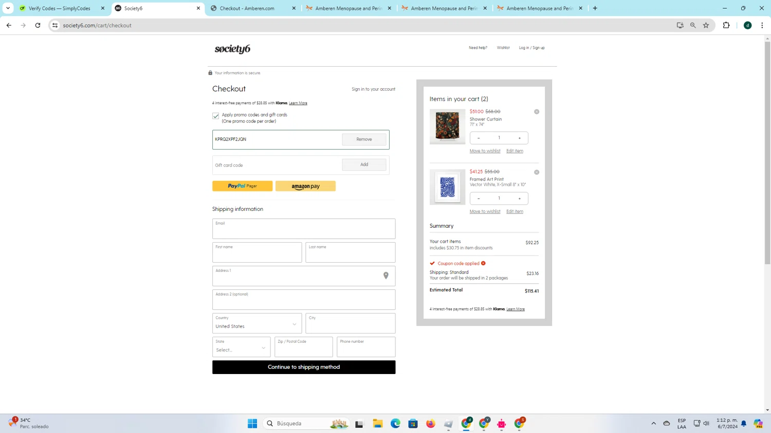 how to use Society6 coupons