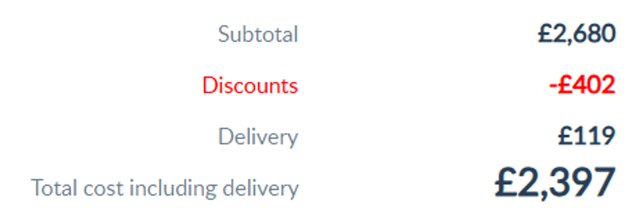 Sofa.com checkout page showing Sofa.com coupon code box | Screenshot taken by SimplyCodes community member on Jan 14, 2025