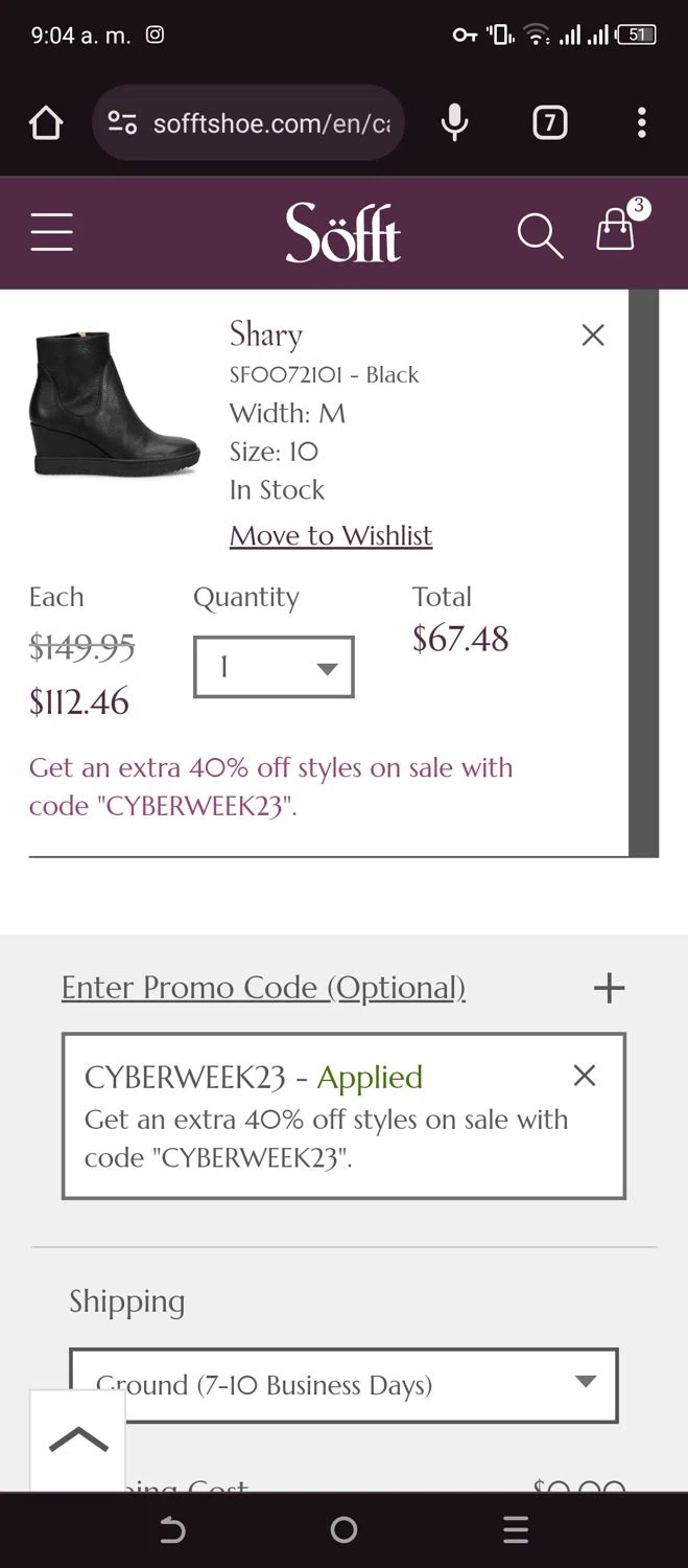 Sofft fashion shoe coupon