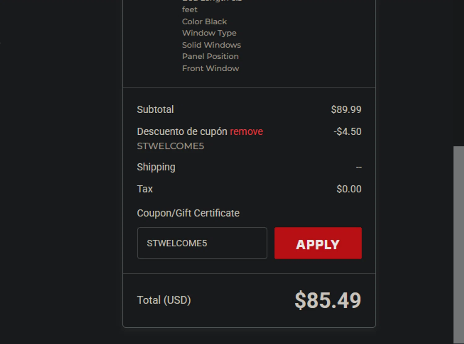 Softopper checkout page showing Softopper coupon code box | Screenshot taken by SimplyCodes community member on Jan 30, 2025