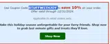 STUFFWITHJOY coupon verification screenshot