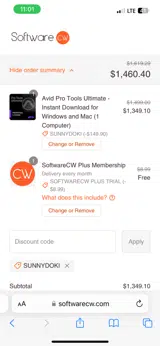 SoftwareCW coupon verification screenshot