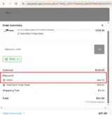 VIP20 coupon verification screenshot