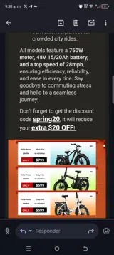 SPRING20 coupon verification screenshot