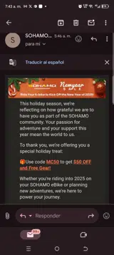 Mc50 coupon verification screenshot