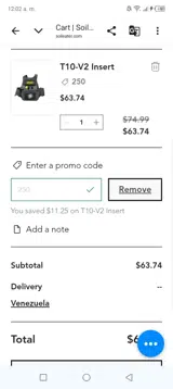 Soileater coupon verification screenshot